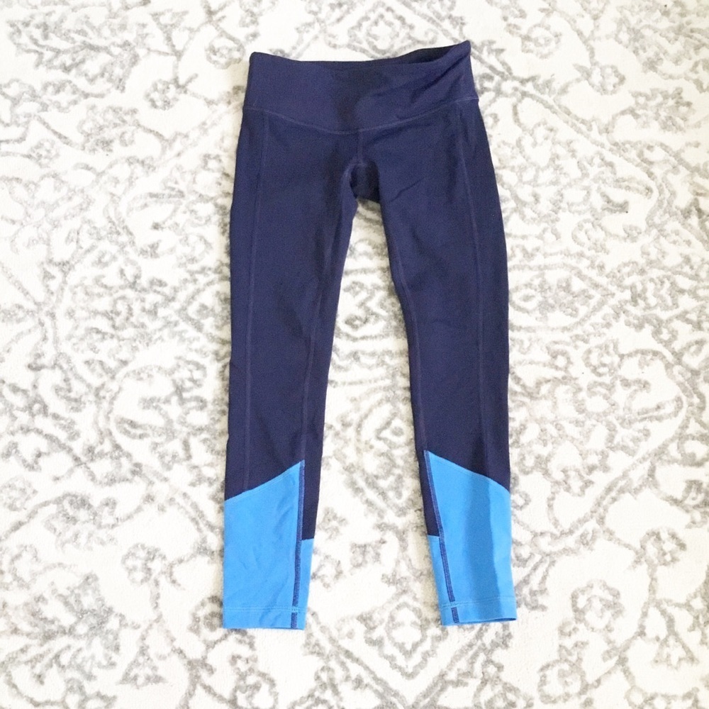New Balance Navy Blue Leggings Size XS Yoga Ankle